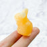 1.5 Inch Yellow Calcite Bunny Carving A16