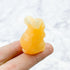 1.5 Inch Yellow Calcite Bunny Carving A16