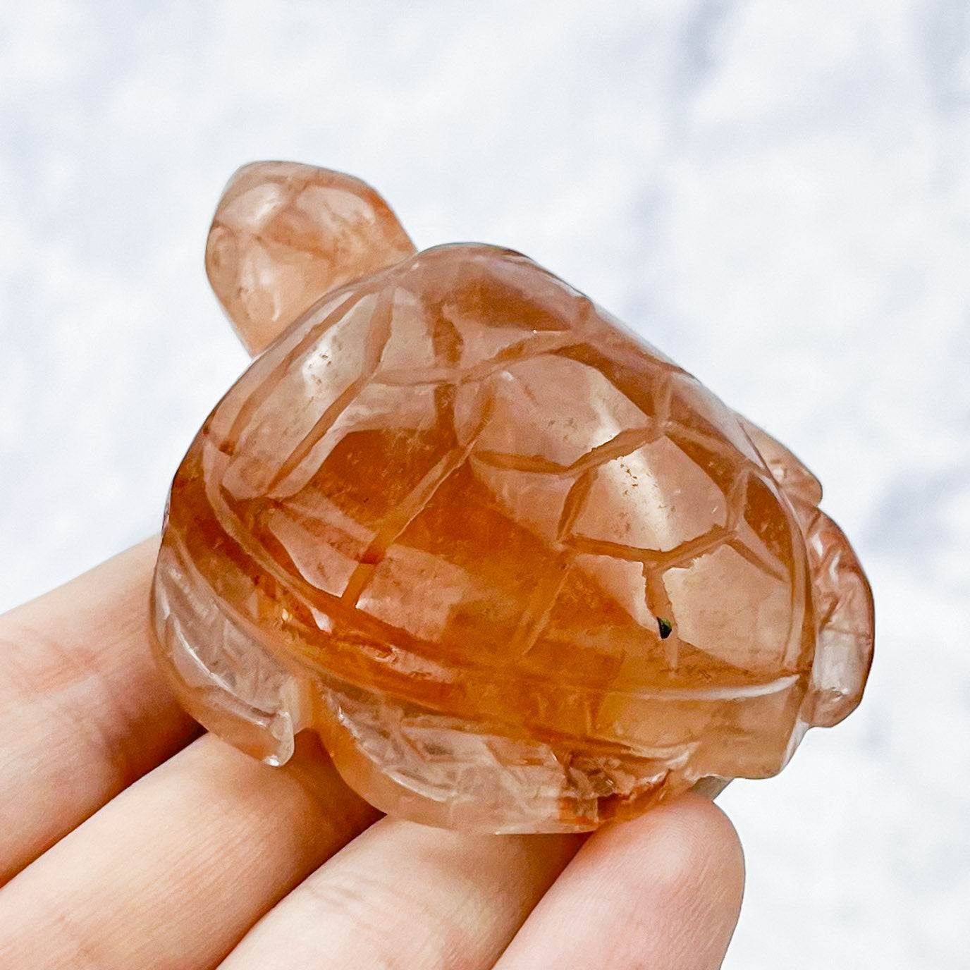 2.5 Inch Fire Quartz Turtle Y36