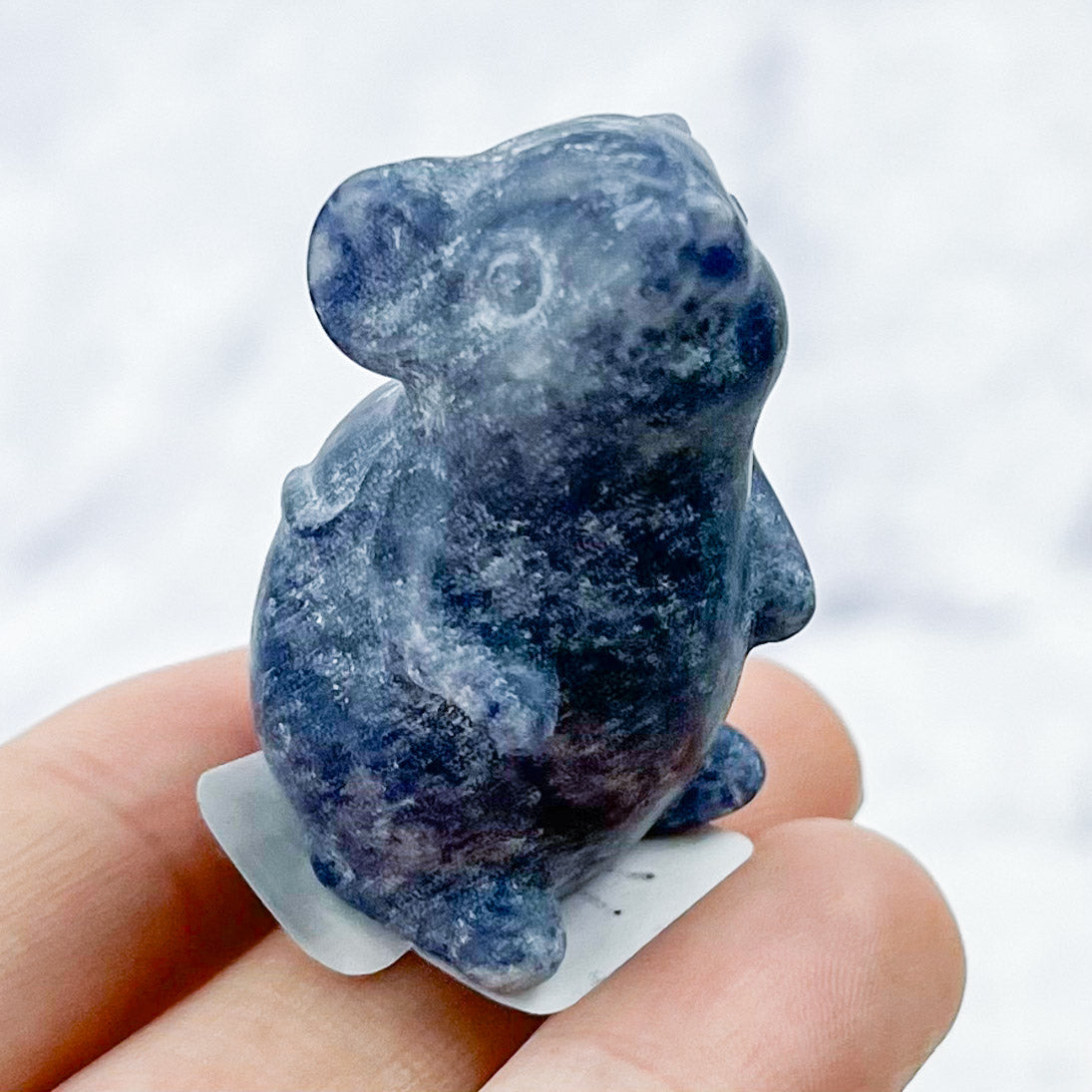 1.75 Inch Blue Aventurine Mouse Carving X16