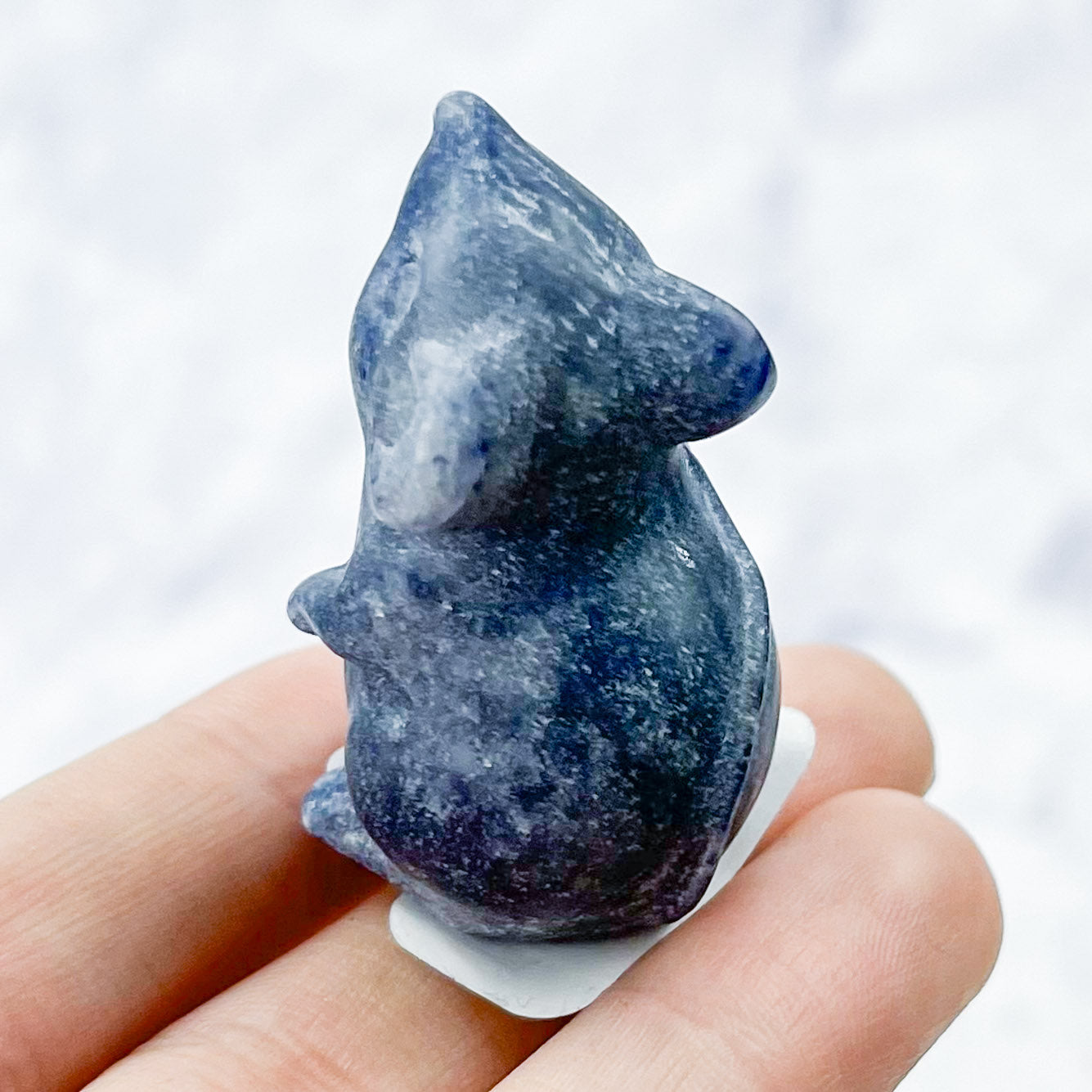 1.75 Inch Blue Aventurine Mouse Carving X16