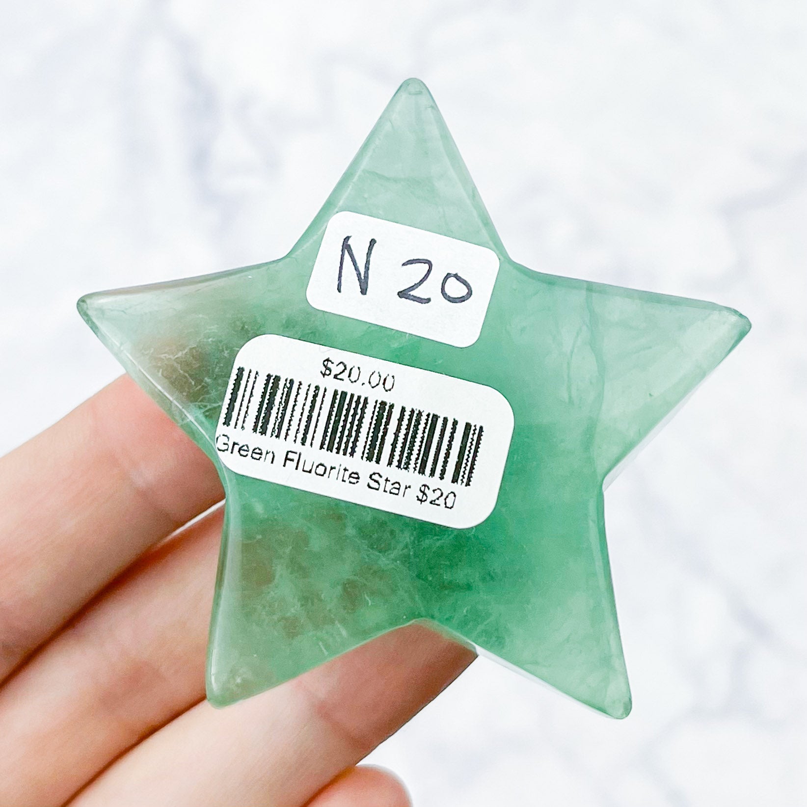 2.5 Inch Green Fluorite Star N20