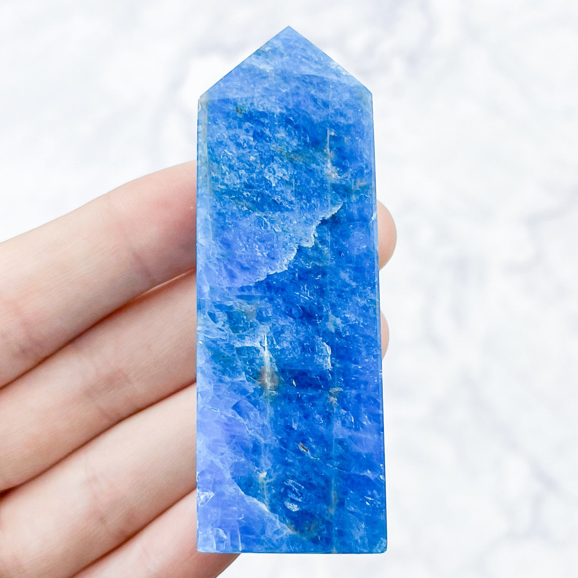 2.75 Inch Blue Apatite Tower L22
