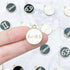 18mm White Aries Zodiac Sign Charm