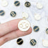 18mm White Cancer Zodiac Sign Charm