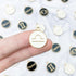 18mm White Libra Zodiac Sign Charm