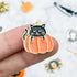 19mm Cat in Pumpkin Charm