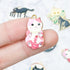 Hanging Out Pink Cat Charm