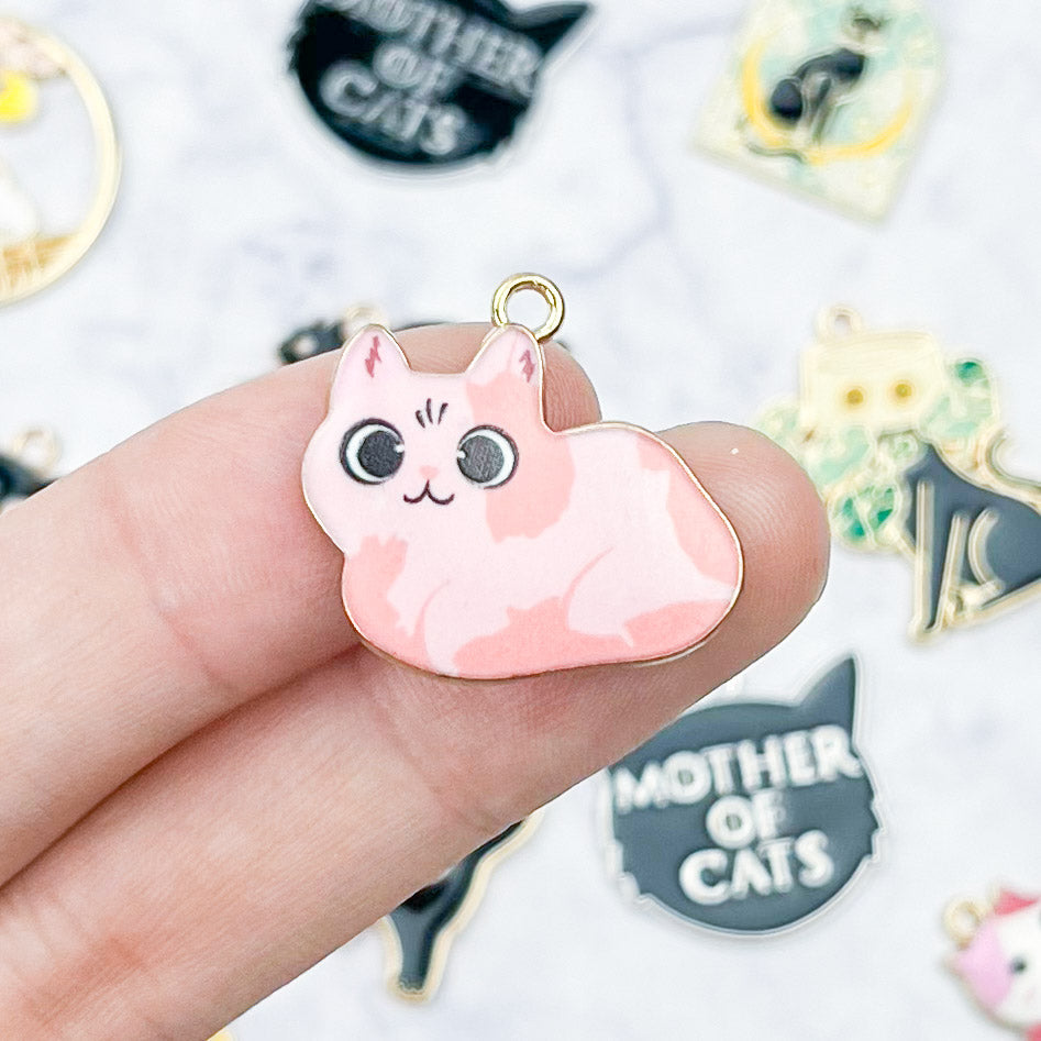 Loaf Pink Cat Charm