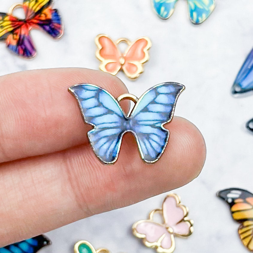 Blue Butterfly Charm