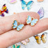 Light Blue Butterfly Charm Pack