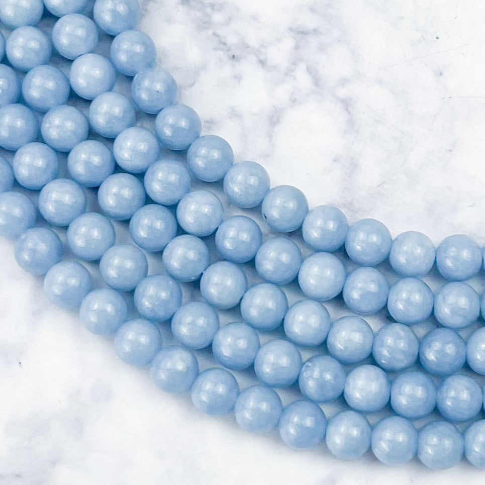 6mm Angelite Bead Strand