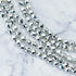 6mm Faceted Bright Silver Hematite Bead Strand