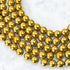 8mm Gold Hematite Bead Strand