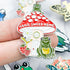 Home Sweet Home Mushroom Enamel Pin