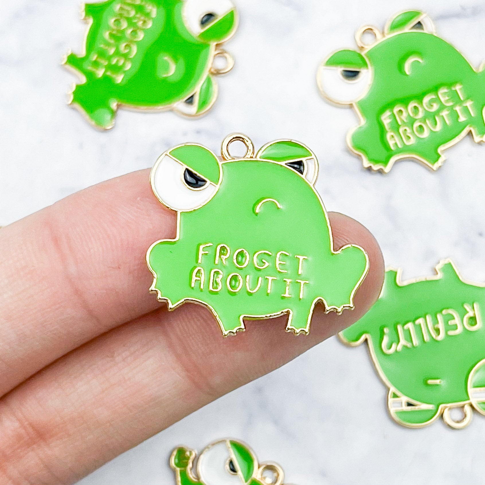 "Frog"et About It Frog Enamel Charm