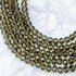 8mm Faceted Smoke Grey Rondelle Bead Half Strand