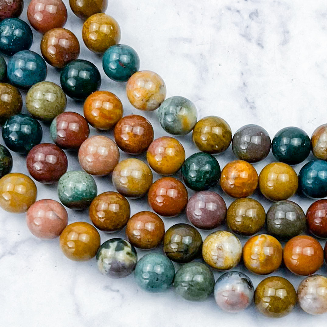 8mm Ocean Jasper Bead Strand