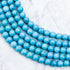 6mm Dyed Turquoise Howlite Bead Strand