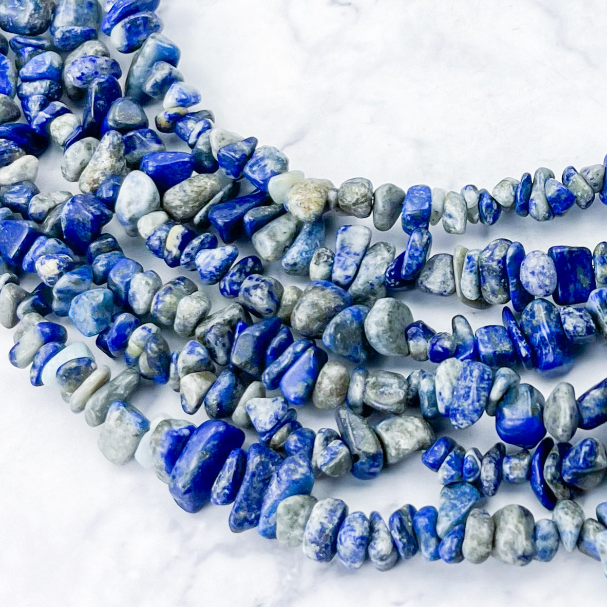 Lapis Lazuli Chip Bead Strand