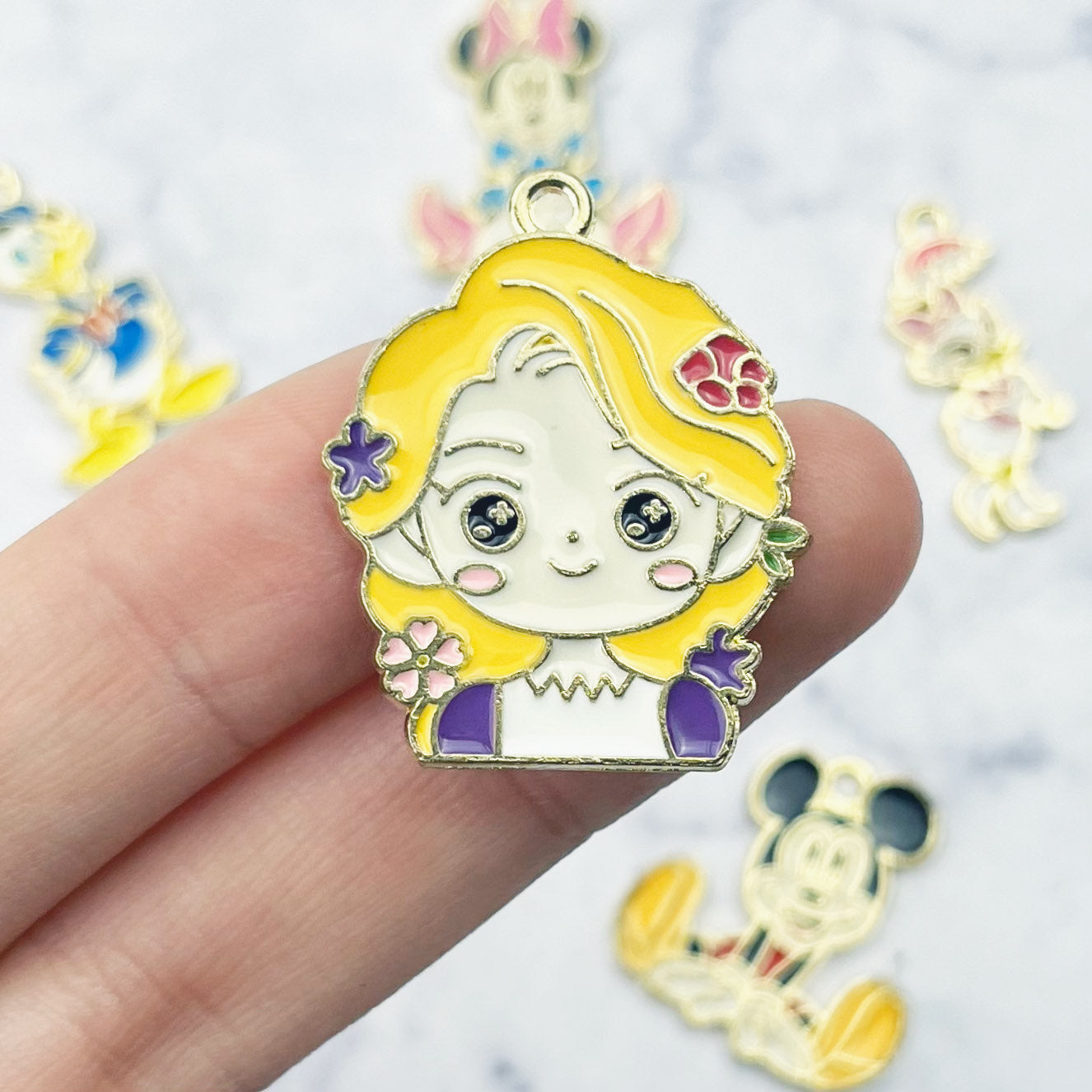 27mm Rapunzel from Tangled - Disney Charm