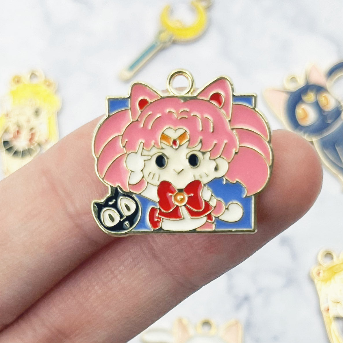 Sailor Chibi Moon Square Charm