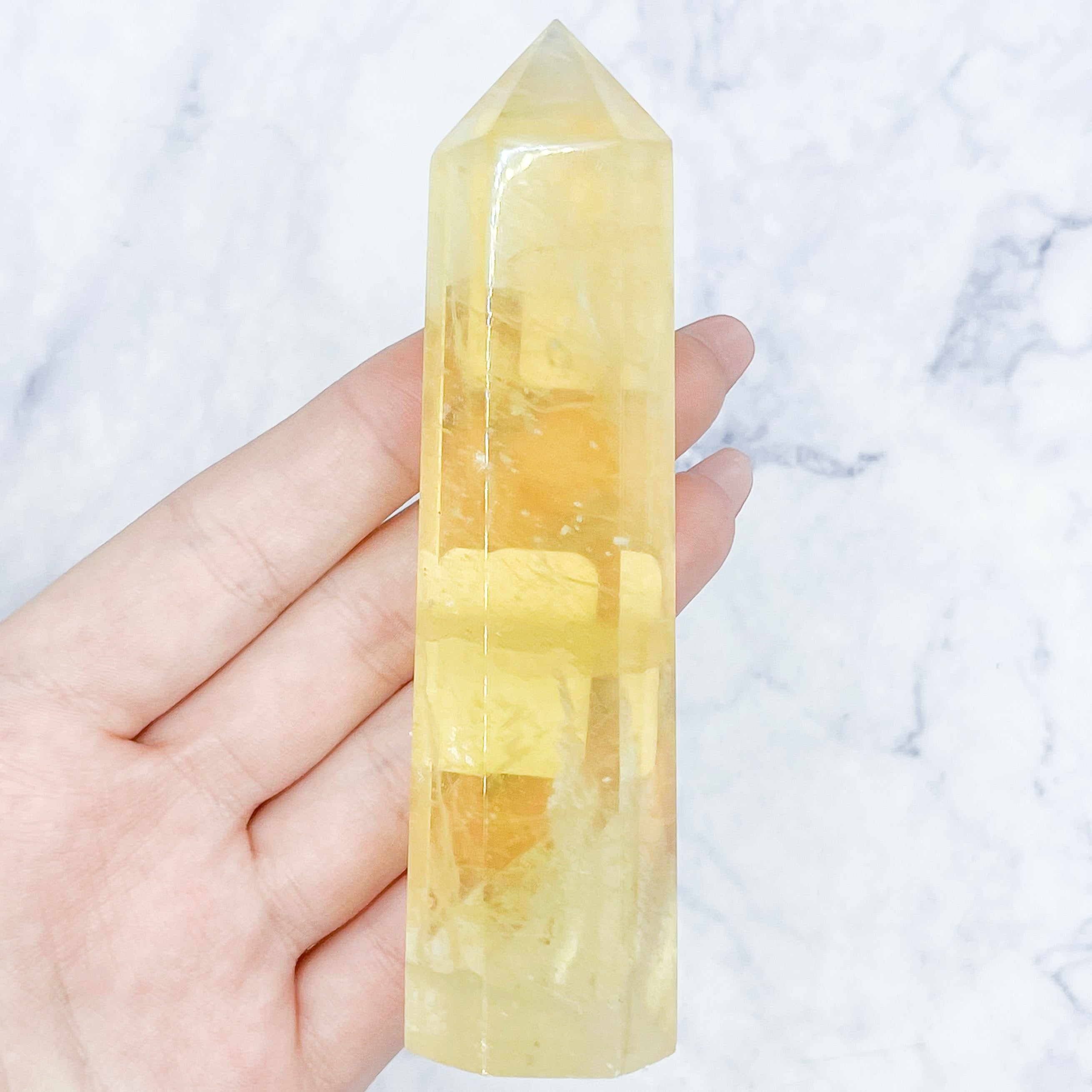 Yellow Fluorite Towers $25