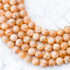 8mm Peach Moonstone Bead Half Strand