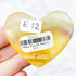 2 Inch Yellow Fluorite Heart E12