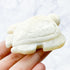 2.75 Inch White Moonstone Turtle Carving F24