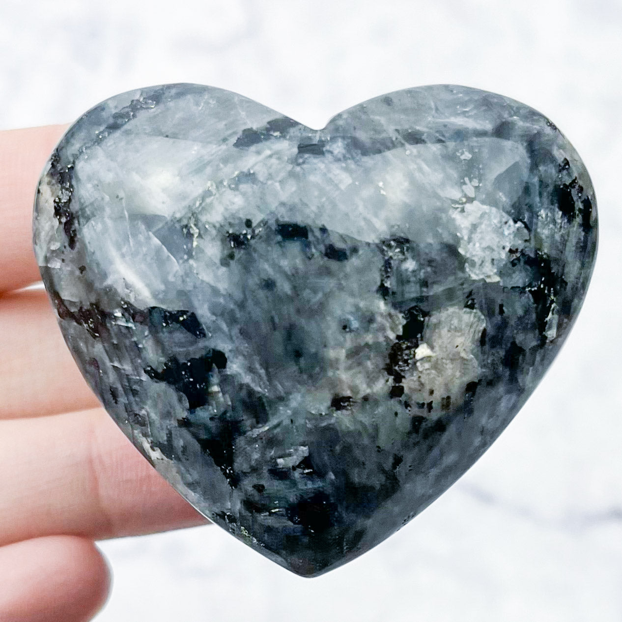 2 Inch Larvikite Heart J14