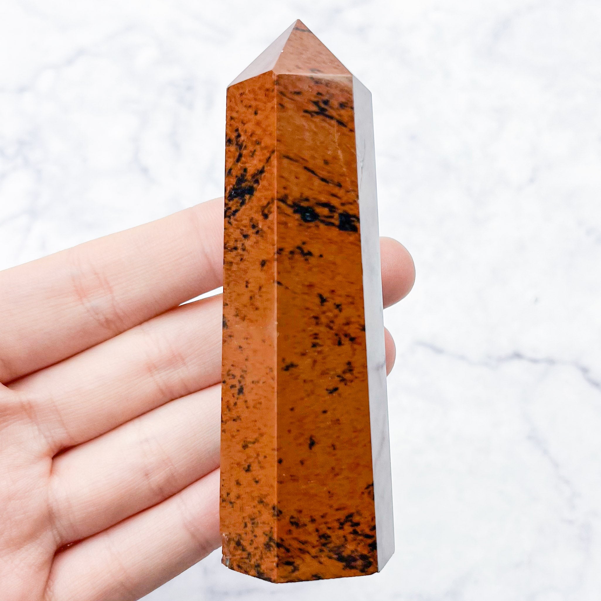3.5 Inch Mahogany Obsidian Tower C22