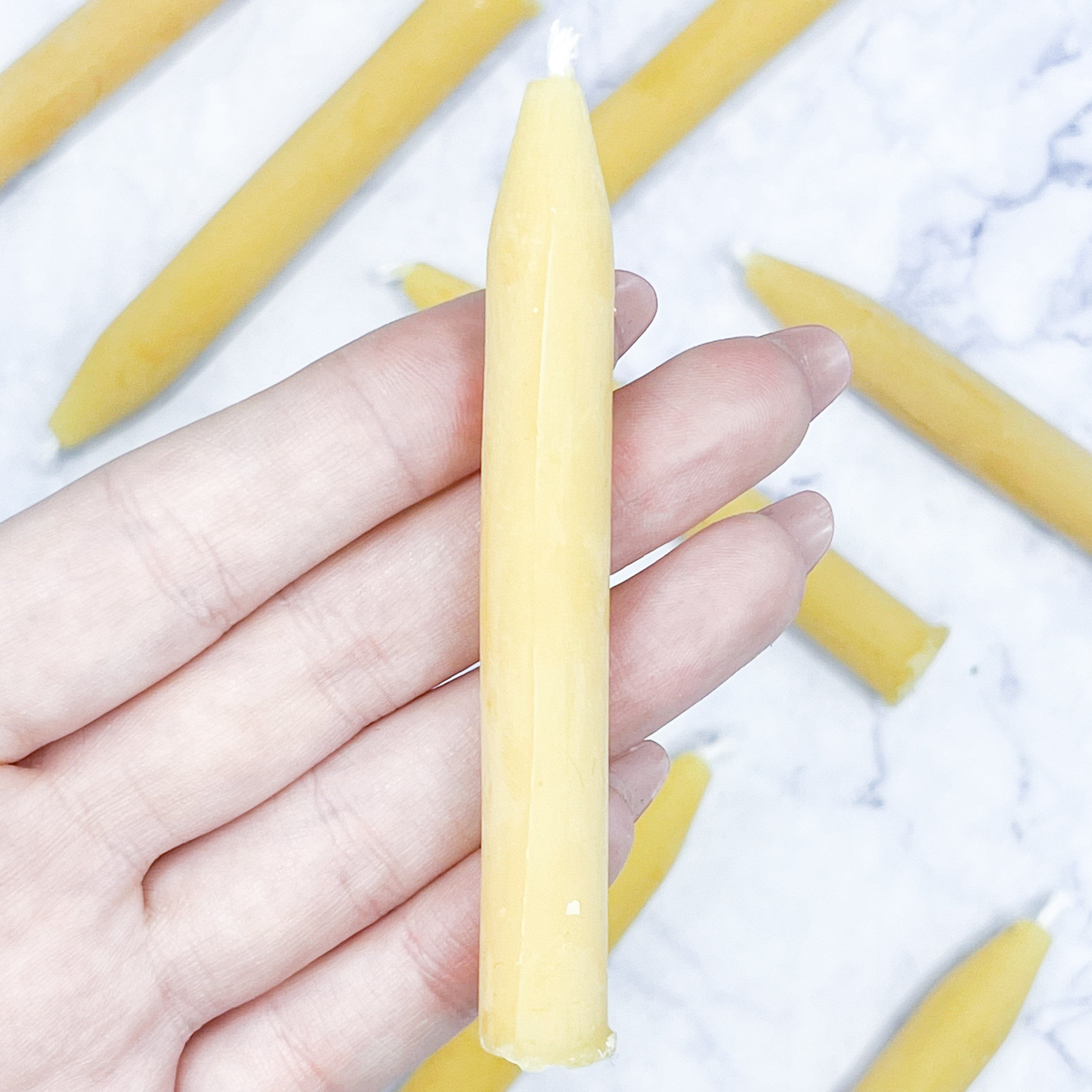 Yellow Ceremony Beeswax Candles (8 Pack)