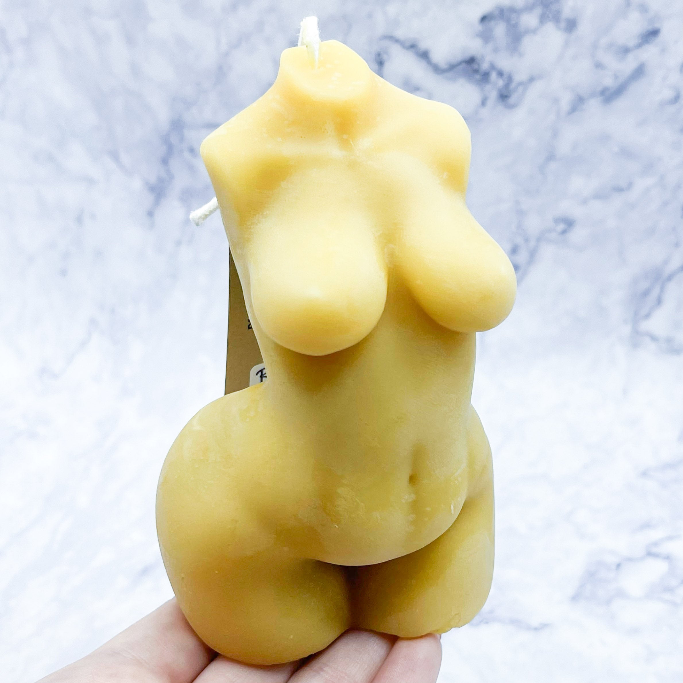 Yellow Goddess Body Beeswax Candle