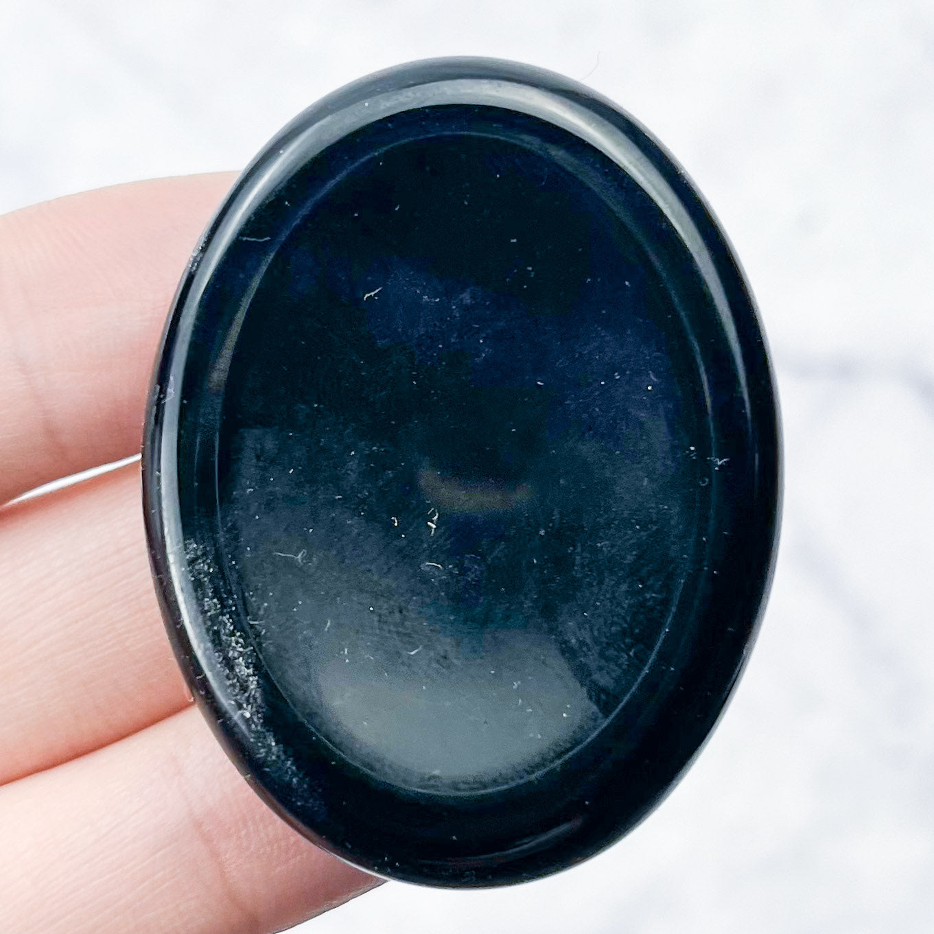 1.75 Inch Obsidian Worry Stone K10