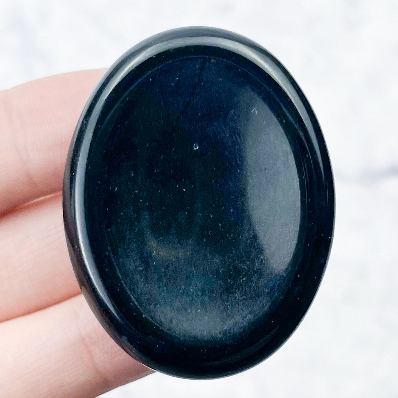 1.75 Inch Obsidian Worry Stone G10.2