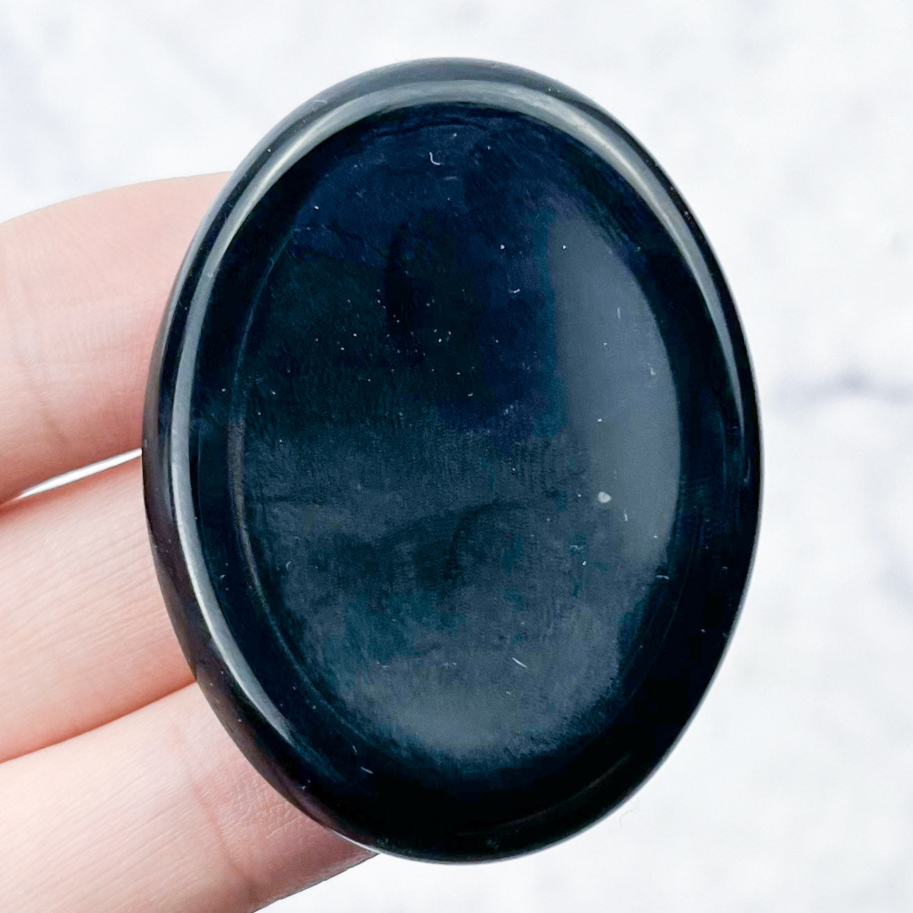 1.75 Inch Obsidian Worry Stone P10