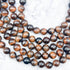 8mm Red Tiger's Eye Bead Strand H12