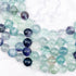 10mm Rainbow Fluorite Bead Strand R18