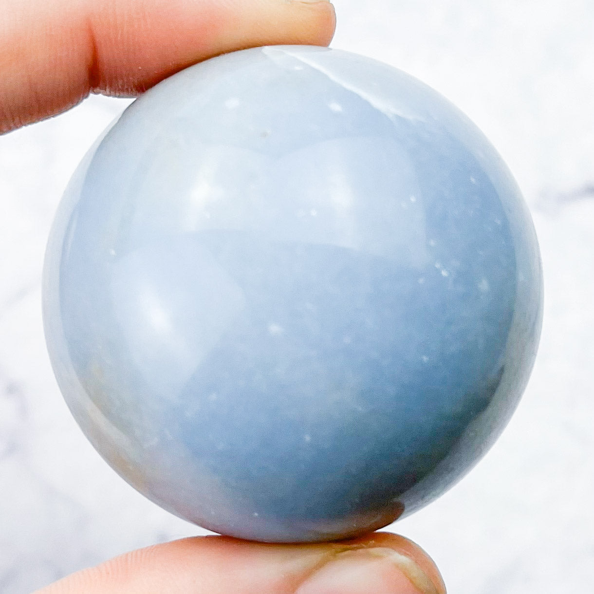 1.75 Inch Angelite Sphere M52