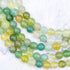 10mm Dyed Green Grape Agate Bead Strand W18