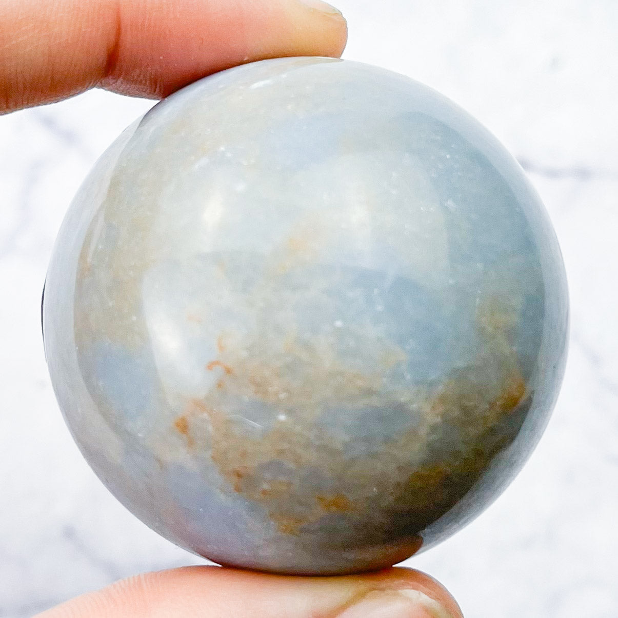 1.75 Inch Angelite Sphere M52