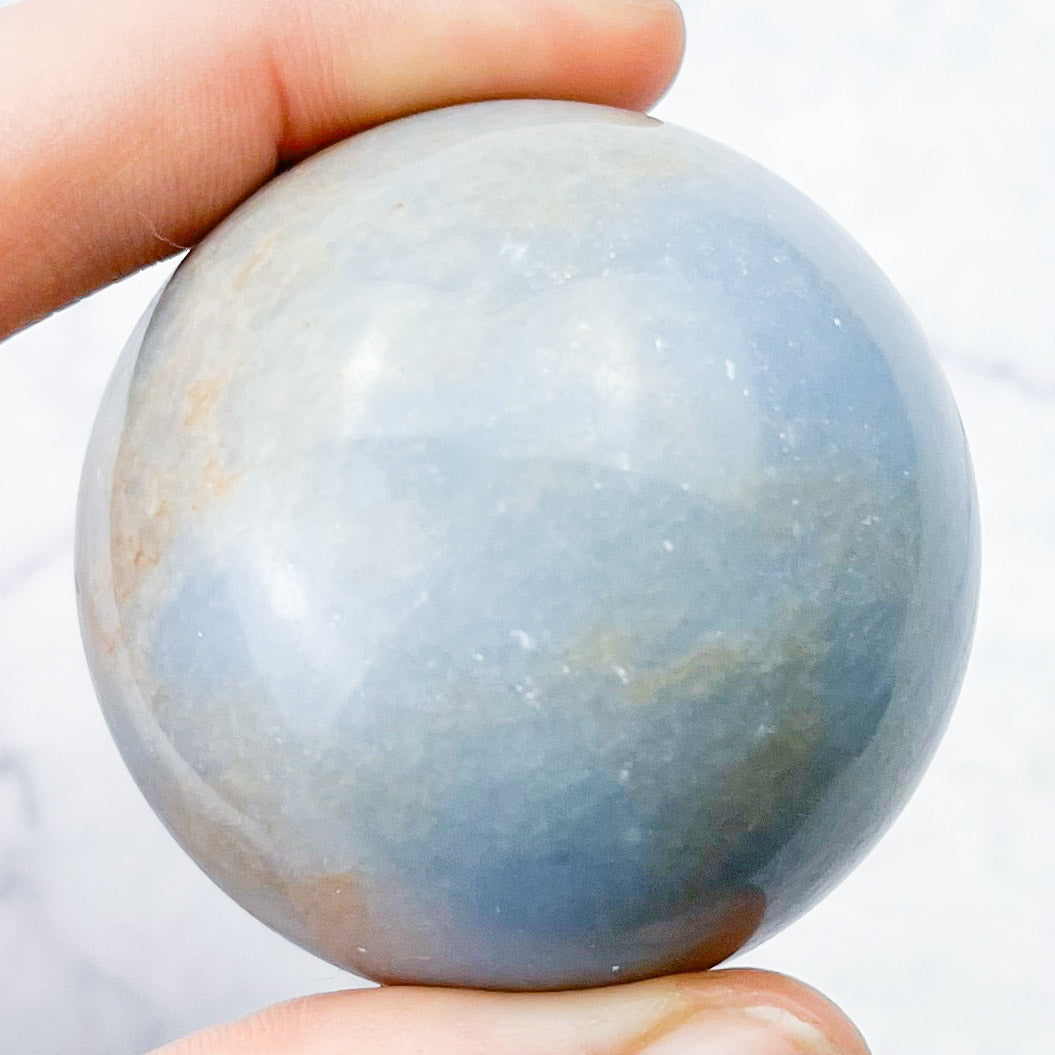 1.75 Inch Angelite Sphere M52