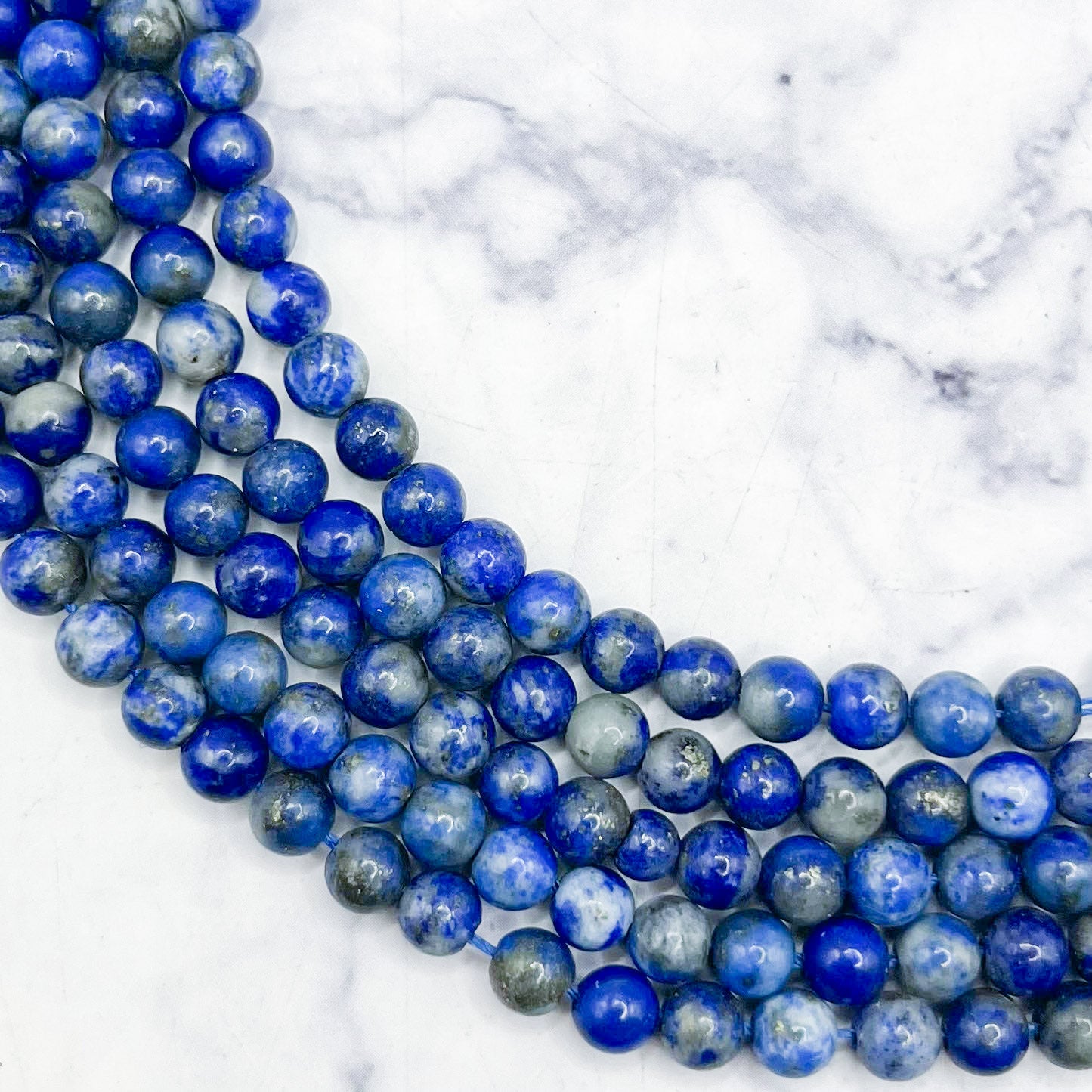 4mm Lapis Lazuli Bead Strand P12