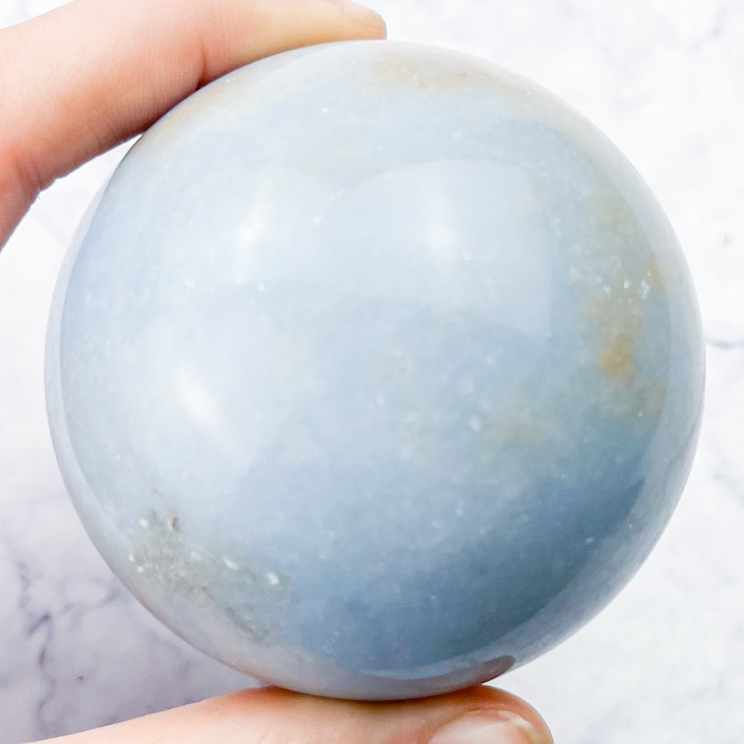 2.5 Inch Angelite Sphere A161