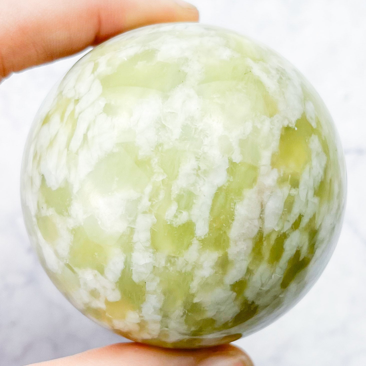 2.25 Inch Green Opal Sphere A53