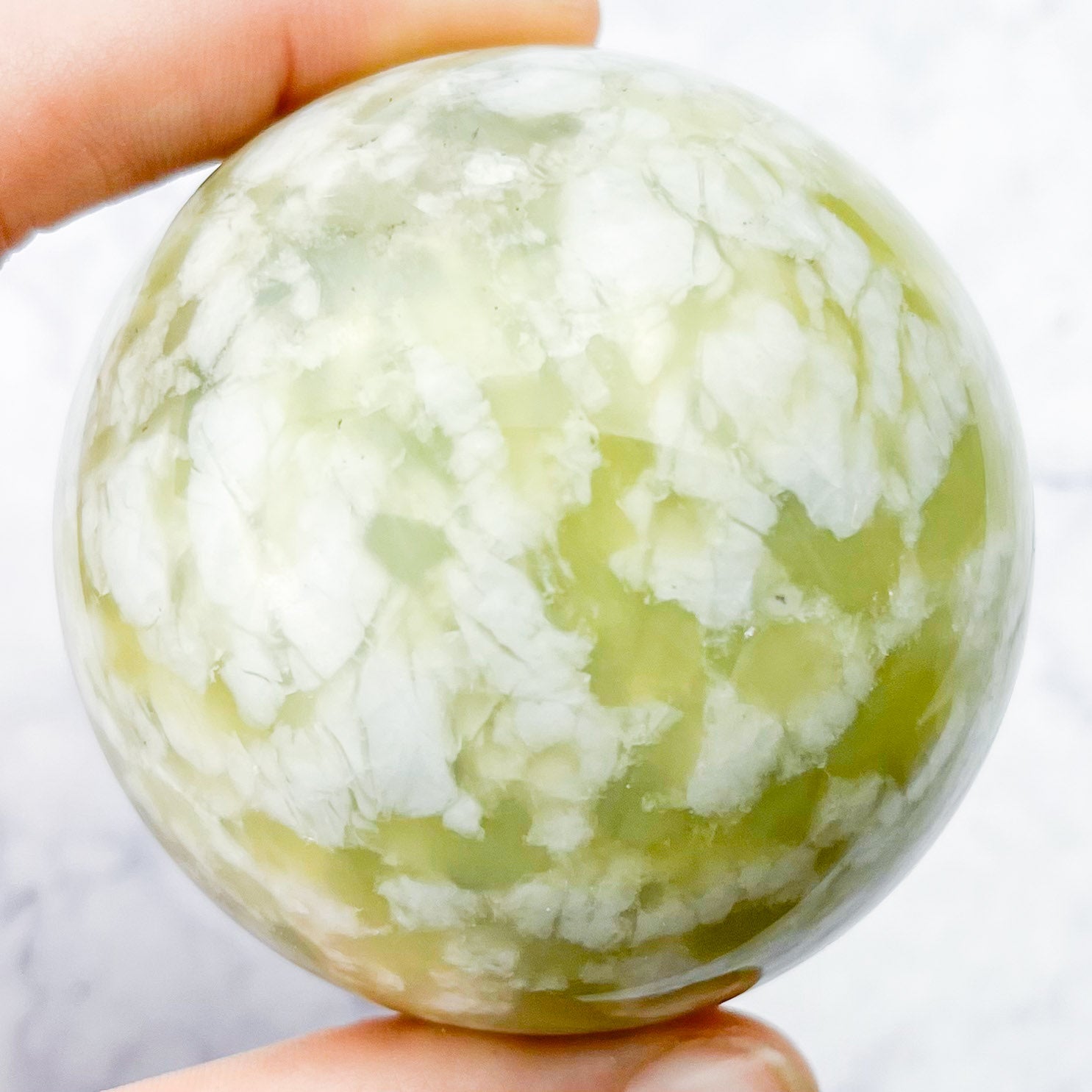 2.25 Inch Green Opal Sphere A53