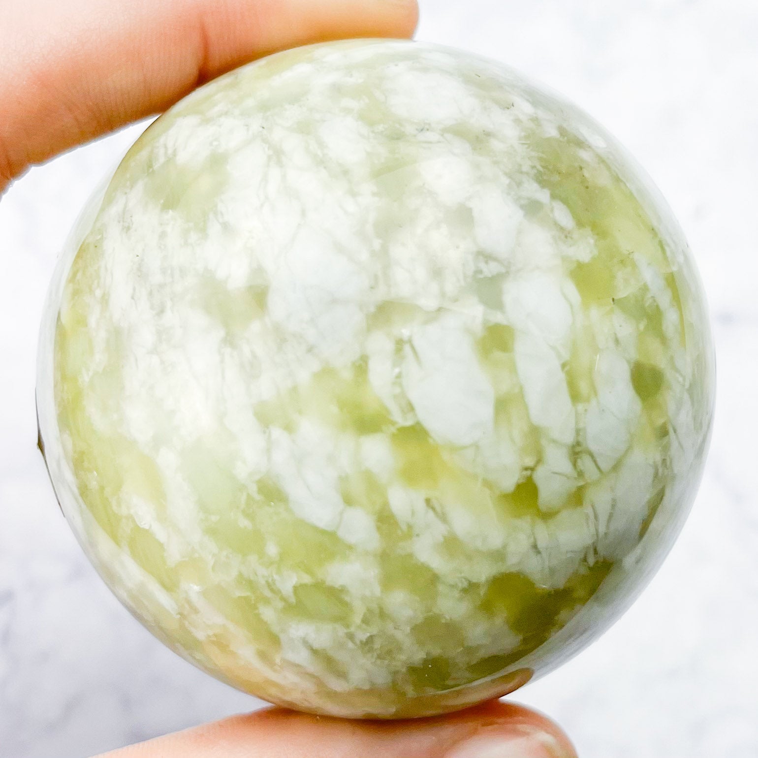 2.25 Inch Green Opal Sphere A53