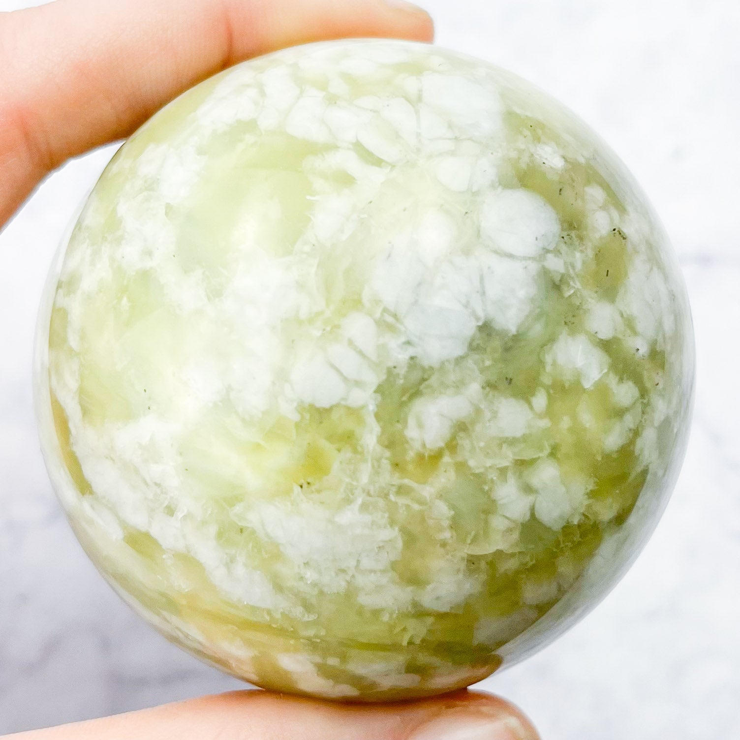 2.25 Inch Green Opal Sphere A53