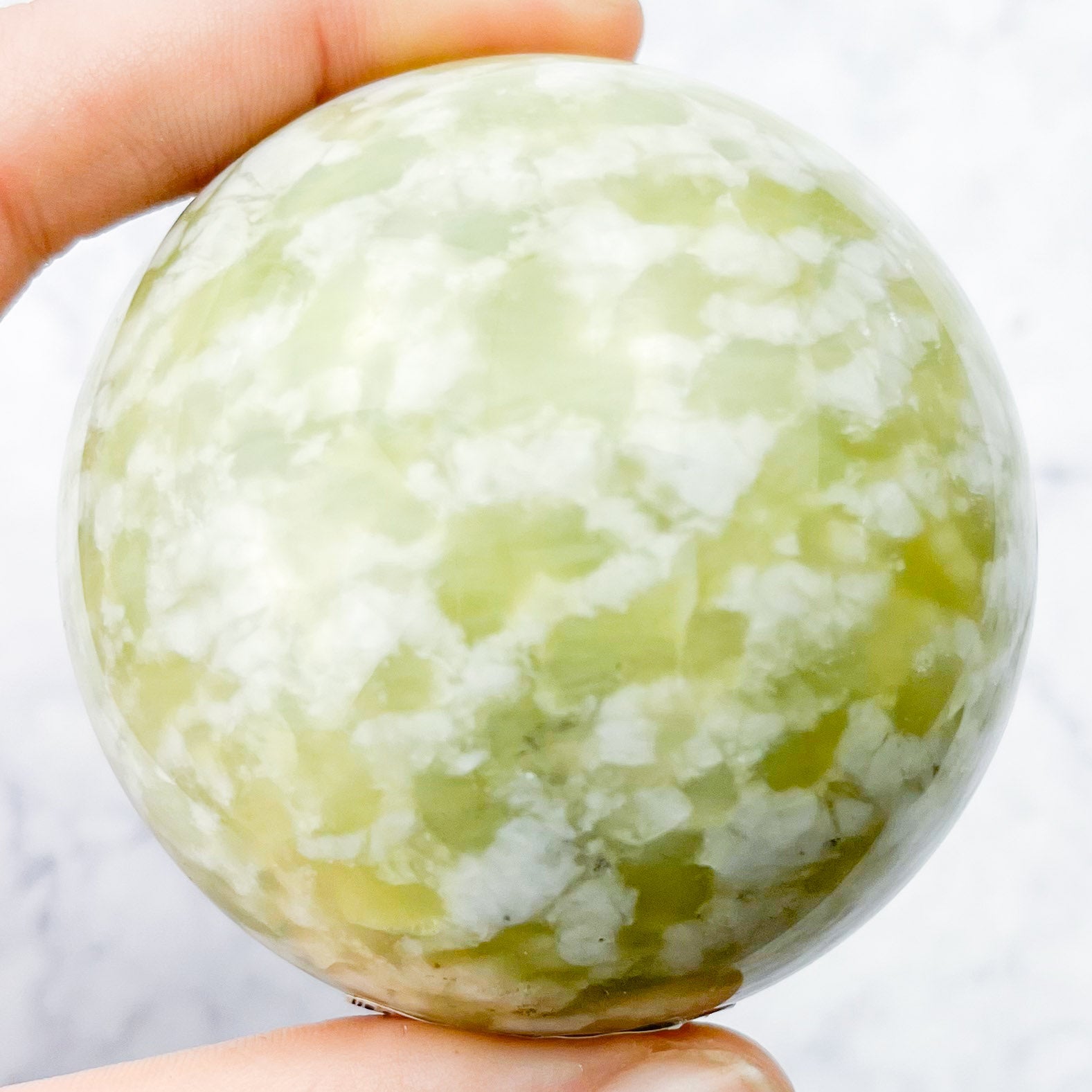 2.25 Inch Green Opal Sphere A53